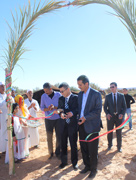 Cérémonie d’inauguration du projet de Canalisation réalisé dans le cadre d’une Aide non-remboursable aux projets locaux par le Gouvernement du Japon, intitulé « Projet de Réhabilitation de la Khattara Couater » - 2015/10/30
