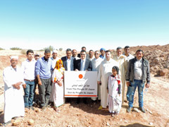 Cérémonie d’inauguration du projet de Canalisation réalisé dans le cadre d’une Aide non-remboursable aux projets locaux par le Gouvernement du Japon, intitulé « Projet de Réhabilitation de la Khattara Couater » - 2015/10/30