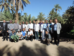 Visite de l’Ambassadeur KUROKAWA au Site du Projet « Projet de Réhabilitation de Khattara Lambarkia Fougania » réalisé par un APL du Japon - 2015/10/31