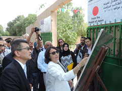 Cérémonie d’inauguration d’un internat réalisé dans le cadre d’une Aide non-remboursable aux projets locaux contribuant à la sécurité humaine du Gouvernement du Japon : "Projet de construction d’un internat pour garçons à Tiznit" - 2015/11/12