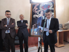 Cérémonie d’inauguration d’un internat réalisé dans le cadre d’une Aide non-remboursable aux projets locaux contribuant à la sécurité humaine du Gouvernement du Japon : "Projet de construction d’un internat pour garçons à Tiznit" - 2015/11/12
