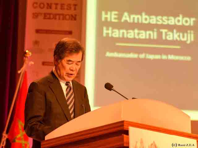 Assistance de l’Ambassadeur HANATANI à la 19ème édition du Concours d’Elocution en Langue Japonaise au Maroc - 12/05/2018