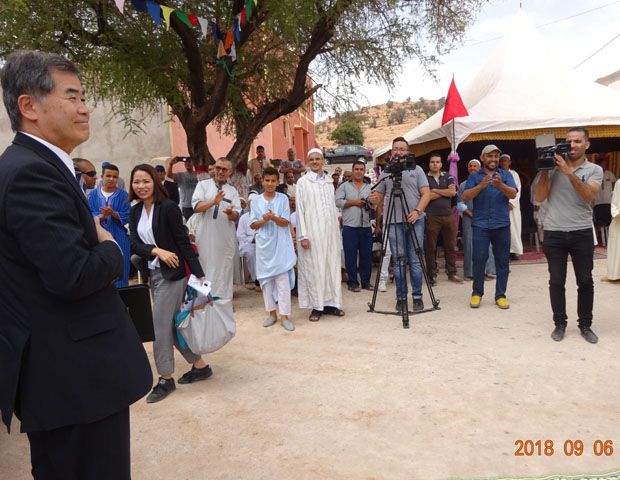 Cérémonie de réception de la piste rurale aménagée dans le cadre du «Projet d’aménagement de la piste Afoud dans la commune rurale de Sidi Abdellah El Bouchouari » _05/09/2018