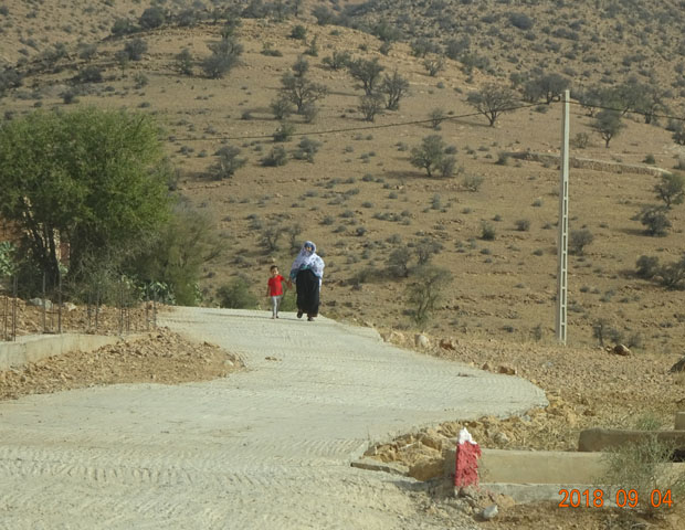 Cérémonie de réception de la piste rurale aménagée dans le cadre du «Projet d’aménagement de la piste Afoud dans la commune rurale de Sidi Abdellah El Bouchouari » _05/09/2018