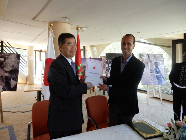 Signature de contrat de don relatif au projet culturel entre l’Ambassade du Japon et la Fondation Orient-Occident - 22/03/2018