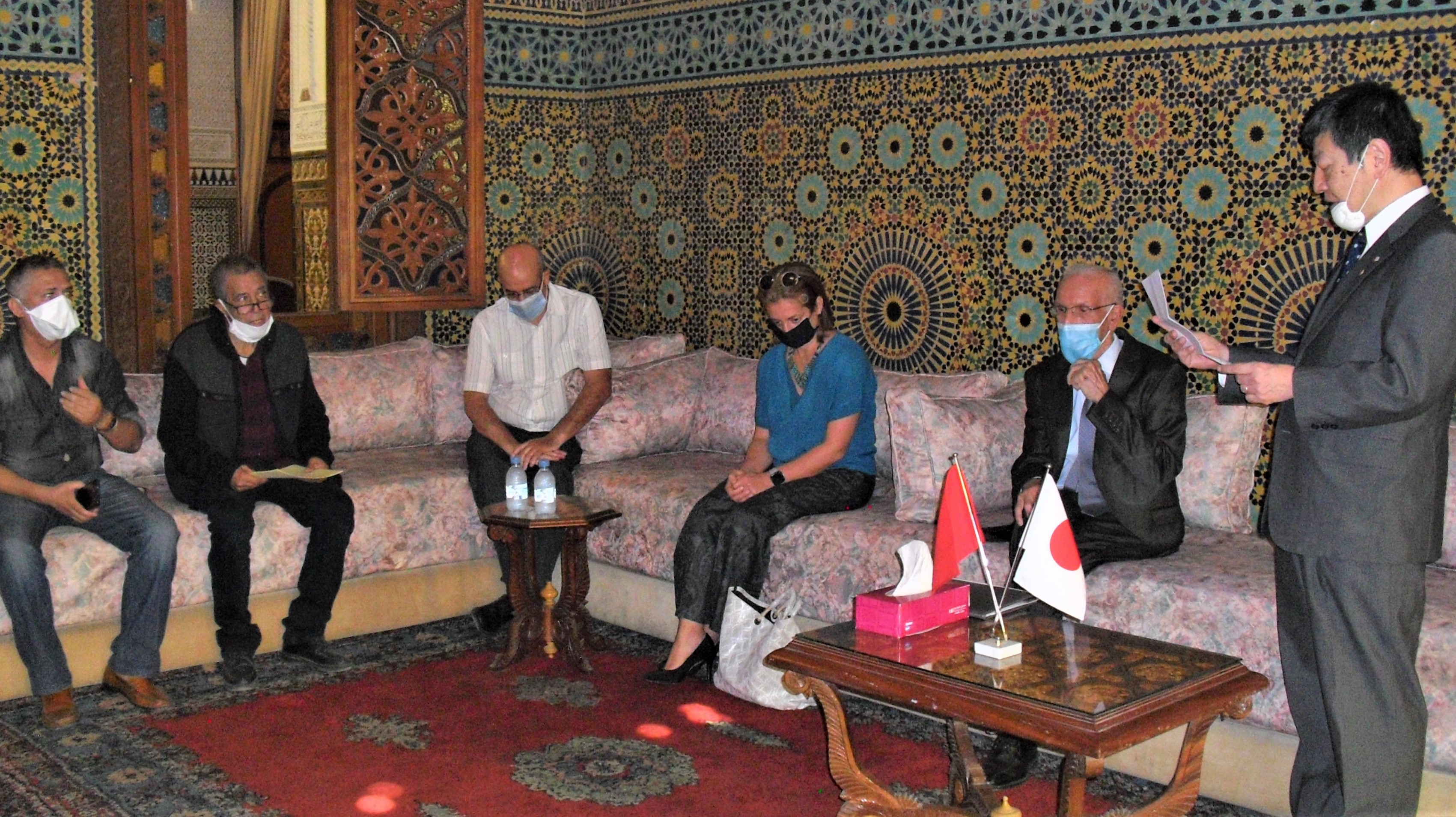 Cérémonie de remise d'une ambulance au Comité du Croissant Rouge Marocain à Midelt, financée dans le cadre du Don japonais  _25/09/2020