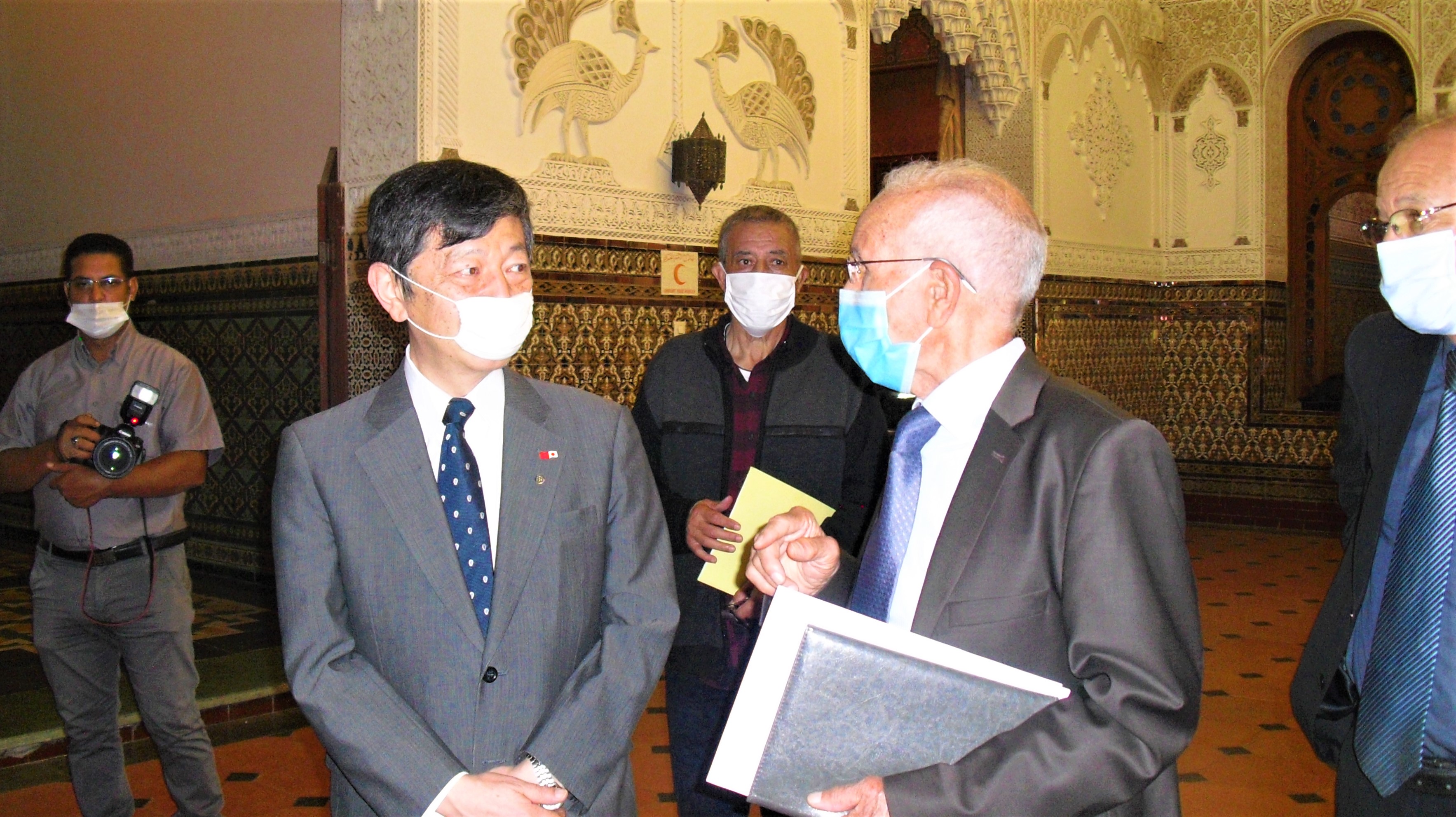 Cérémonie de remise d'une ambulance au Comité du Croissant Rouge Marocain à Midelt, financée dans le cadre du Don japonais  _25/09/2020