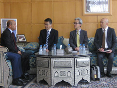 Visite de l’Ambassadeur Kurokawa au Bureau de l’Agence Marocaine de la Coopération Internationale (AMCI) - 2015/09/02