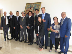 Visite de l’Ambassadeur Kurokawa au Bureau de l’Agence Marocaine de la Coopération Internationale (AMCI) - 2015/09/02