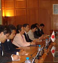Visite au Maroc de M. TANAMI, Gouverneur de la JBIC