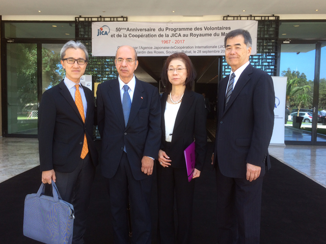 Cérémonie du 50ème anniversaire du programme des volontaires et de la coopération de la JICA au Maroc - 28/09/2017