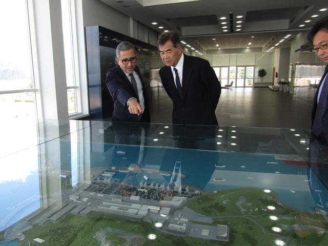 Visite au Port de Tanger Med par l’Ambassadeur HANATANI- 14/11/2017