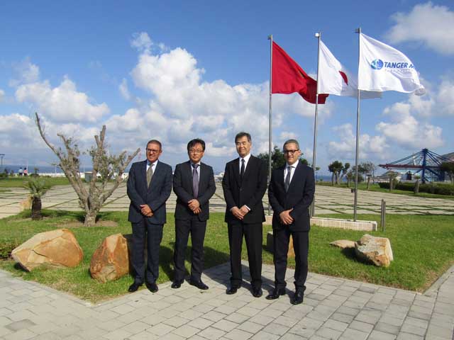 Visite au Port de Tanger Med par l’Ambassadeur HANATANI- 14/11/2017