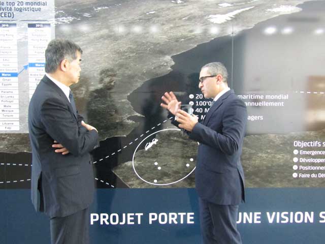 Visite au Port de Tanger Med par l’Ambassadeur HANATANI- 14/11/2017