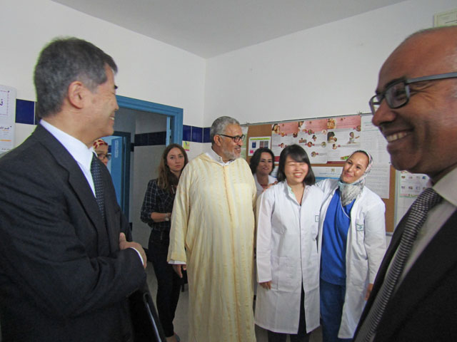 Visite au Centre de Santé Moulay Abdellah à El Jadida par l’Ambassadeur HANATANI - 29/09/2017
