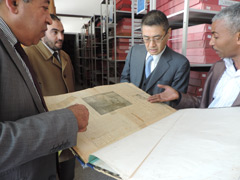 Visite de l’Ambassadeur KUROKAWA à la Bibliothèque Nationale du Royaume du Maroc - 2016/01/21