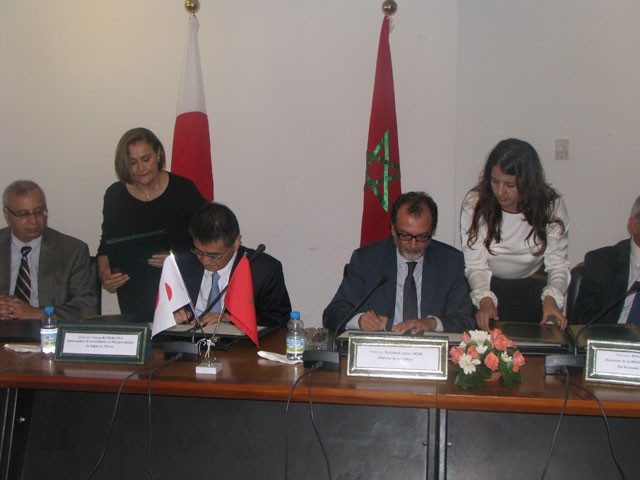 Cérémonie de signature de l'Echange de notes relatif au don japonais en faveur de la BNRM - 2016/09/30