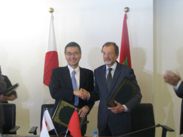 Cérémonie de signature de l'Echange de notes relatif au don japonais en faveur de la BNRM - 2016/09/30