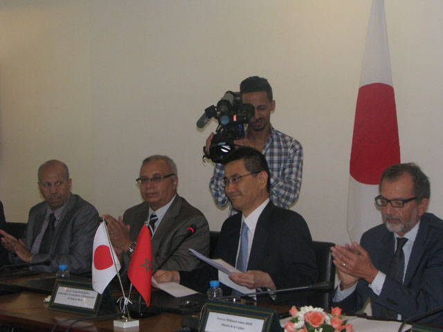 Cérémonie de signature de l'Echange de notes relatif au don japonais en faveur de la BNRM - 2016/09/30