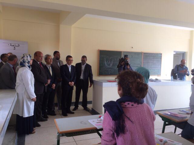 Visite de l’Ambassadeur KUROKAWA au collège Essaadiyine réalisé dans le cadre du « Programme de l’Appui au Secteur de l'Éducation de Base » - 2016/11/03