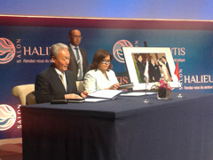 Cérémonie de signature du procès-verbal de la 29ème session des consultations annuelles de l’accord de pêche Japon-Maroc - 18/02/2015