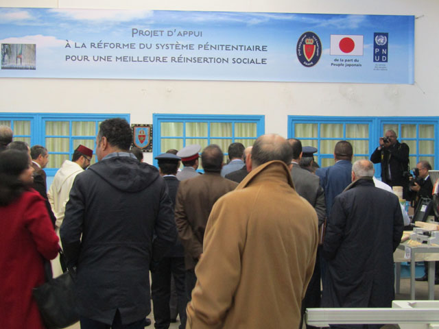 Visite de la Maison Centrale de Kenitra dans le cadre de la mise en œuvre du « Projet d’appui à la réforme du système pénitentiaire pour une meilleure réinsertion » en collaboration avec le PNUD et la DGAPR