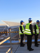 Visite du site du projet d'énergie solaire à Ouarzazate - 05/03/2015