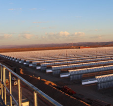 Site du projet d'énergie solaire "Noor" à Ouarzazate - 05/03/2015