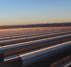 Site du projet d'énergie solaire "Noor" à Ouarzazate - 05/03/2015