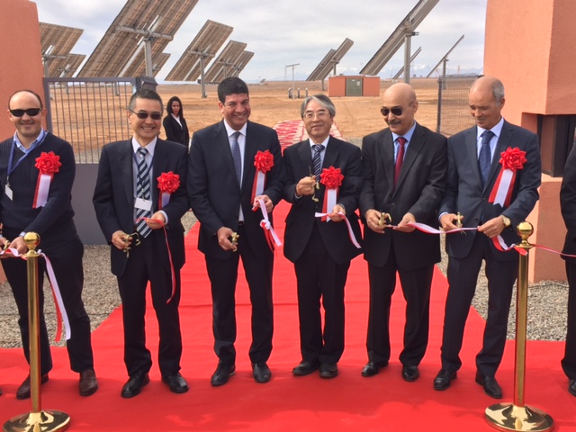 Cérémonie de lancement des démonstrateurs photovoltaïques concentrés (PVC) d'une capacité de 1 MW dans le cadre du projet opéré par MASEN et Sumitomo Electric Industries - 2016/11/10