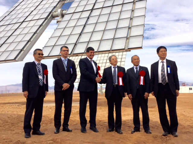 Cérémonie de lancement des démonstrateurs photovoltaïques concentrés (PVC) d'une capacité de 1 MW dans le cadre du projet opéré par MASEN et Sumitomo Electric Industries - 2016/11/10