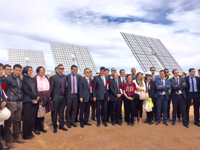 Cérémonie de lancement des démonstrateurs photovoltaïques concentrés (PVC) d'une capacité de 1 MW dans le cadre du projet opéré par MASEN et Sumitomo Electric Industries - 2016/11/10