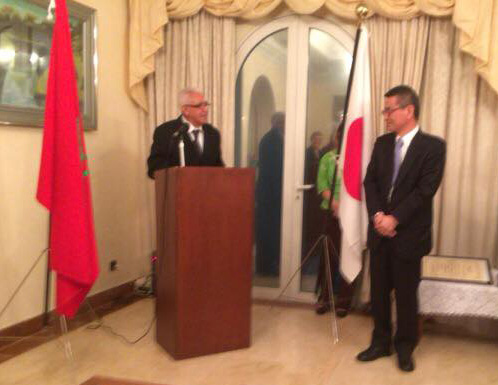 Cérémonie de remise du Prix du Ministre des Affaires étrangères du Japon décerné à Monsieur Abdellatif GUERRAOUI, Président de l’Association d’Amitié Maroc-Japon - 2016/10/13