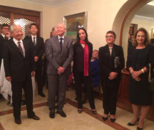 Cérémonie de remise du Prix du Ministre des Affaires étrangères du Japon décerné à Monsieur Abdellatif GUERRAOUI, Président de l’Association d’Amitié Maroc-Japon - 2016/10/13