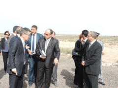 Visite de l’Ambassadeur KUROKAWA au site du "Projet de renforcement des capacités pour la gestion des déchets ménagers et assimilés dans la commune de Tiznit et les communes avoisinantes" - 2015/11/12