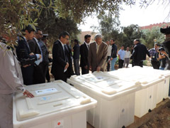 Visite de l’Ambassadeur KUROKAWA au site du "Projet de renforcement des capacités pour la gestion des déchets ménagers et assimilés dans la commune de Tiznit et les communes avoisinantes" - 2015/11/12