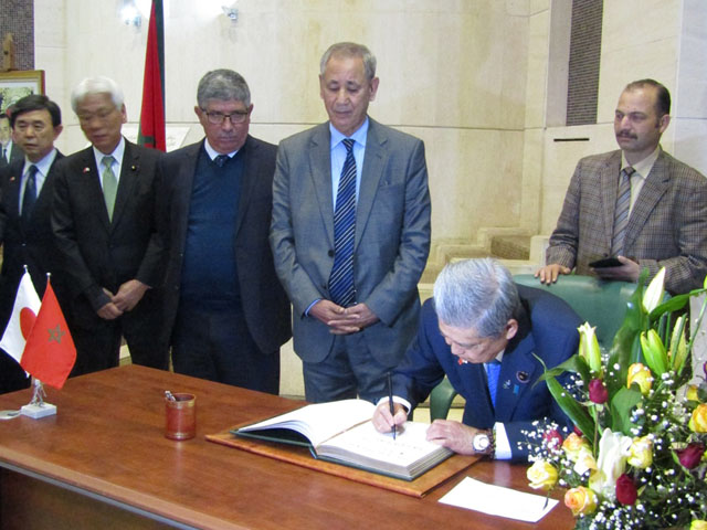 La visite officielle de S.E. M. Date, le Président de la Chambre des Conseillers du Japon, au Maroc
