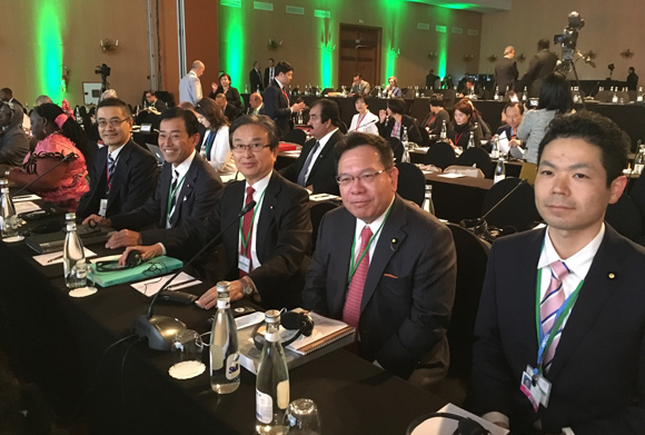 Assistance des parlementaires japonais à la réunion parlementaire de l’UIP à Marrakech