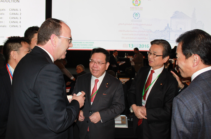 Assistance des parlementaires japonais à la réunion parlementaire de l’UIP à Marrakech