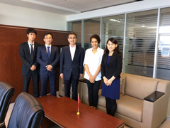 Visite de l’Ambassadeur Kurokawa au Bureau de JETRO Rabat - 03/07/2015