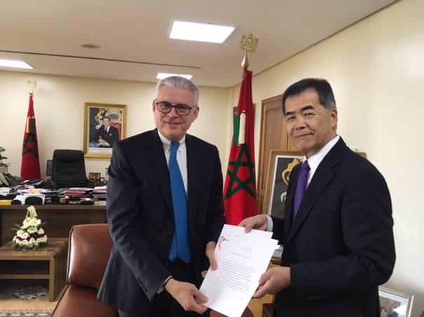 S.E. M. Ali Lazreq et l'Ambassadeur Hanatani - 2017/05/23