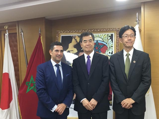 la cérémonie de signature de la convention de la coopération entre l'Université de Saitama et l'Université Mohammed V de Rabat (le 31 Octobre 2017) - 31/10/2017