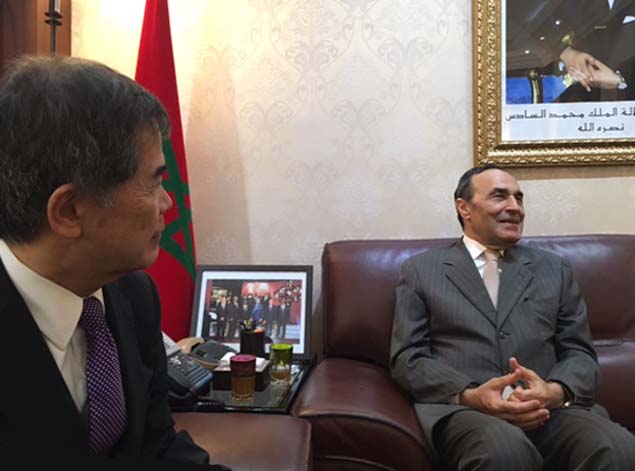 L’Ambassadeur Hanatani a rendu une visite de courtoisie auprès du S.E.M. Habib El MALKI, Président de la Chambre des Représentants- 29/06/2017