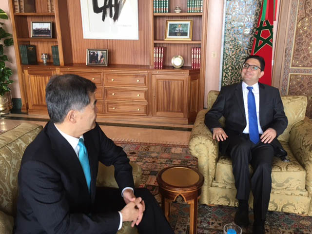 L’Ambassadeur Hanatani a rendu une visite de courtoisie auprès du S.E.M. Nasser BOURITA, Ministre des Affaires Étrangères et de la Coopération Internationale- 25/07/2017
