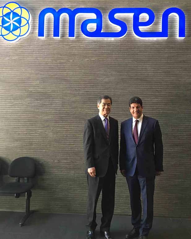L’Ambassadeur Hanatani a rendu visite de courtoisie à Monsieur Ali Fassi Fihri, Directeur général de l’Office National de l’Electricité et de l’Eau Potable (ONEE) - 2017/06/21