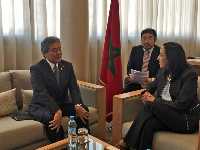 La visite de S.E.M. Hirofumi NAKASONE, Membre parlementaire de la Chambre des Conseillers du Japon, Président de l'Association d'amitié parlementaire Japon-Maroc, au Maroc