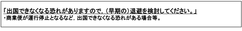 感染症特有の注意事項例１